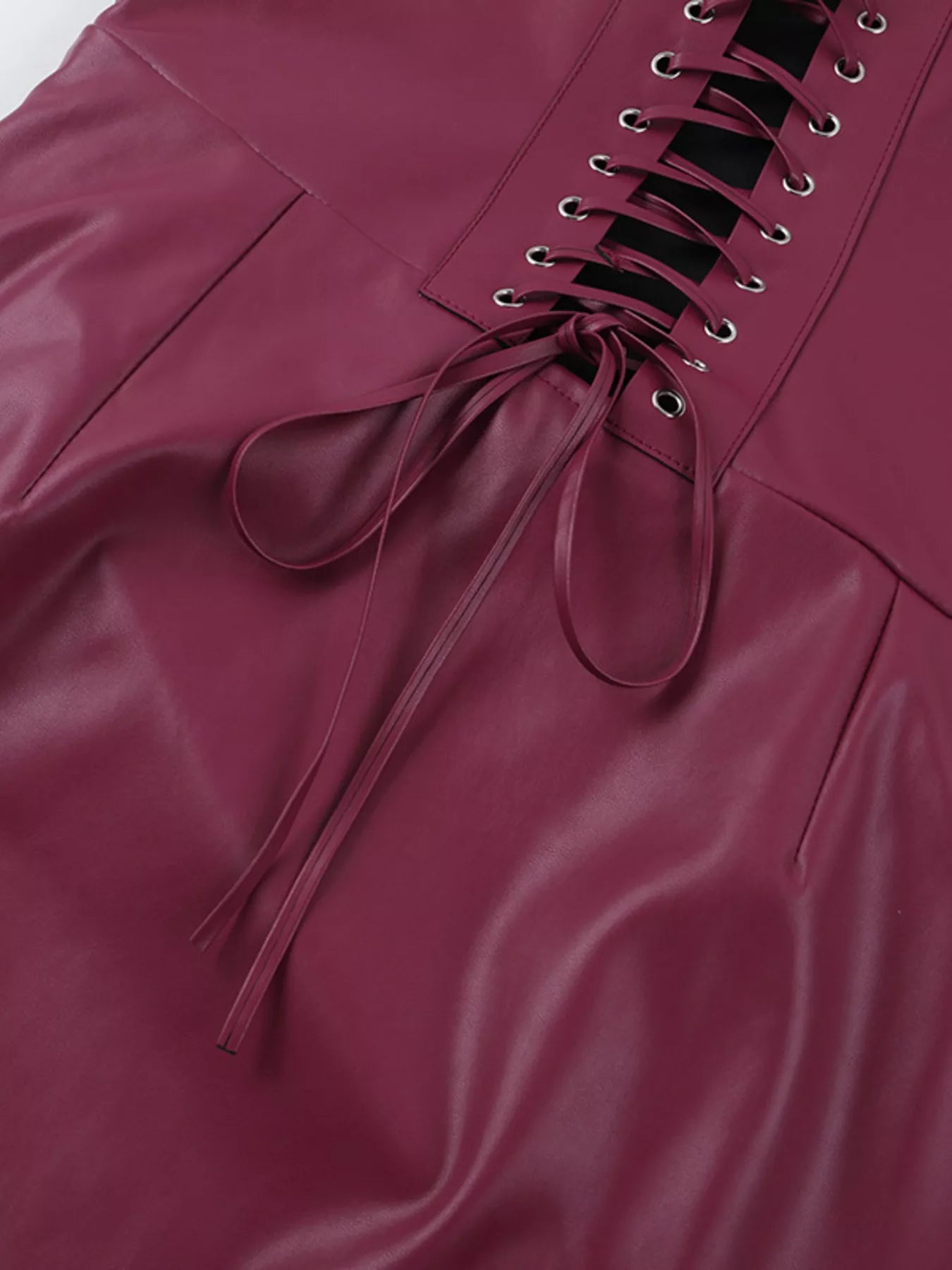 Tube Leather Bodycon Maxi Dress