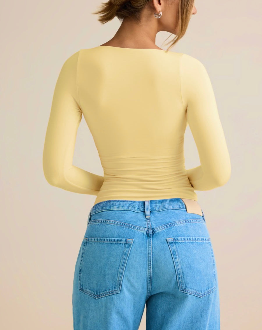 Long Sleeve Fitted T-Shirt