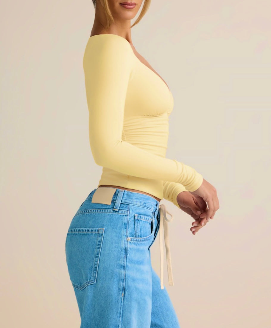 Long Sleeve Fitted T-Shirt