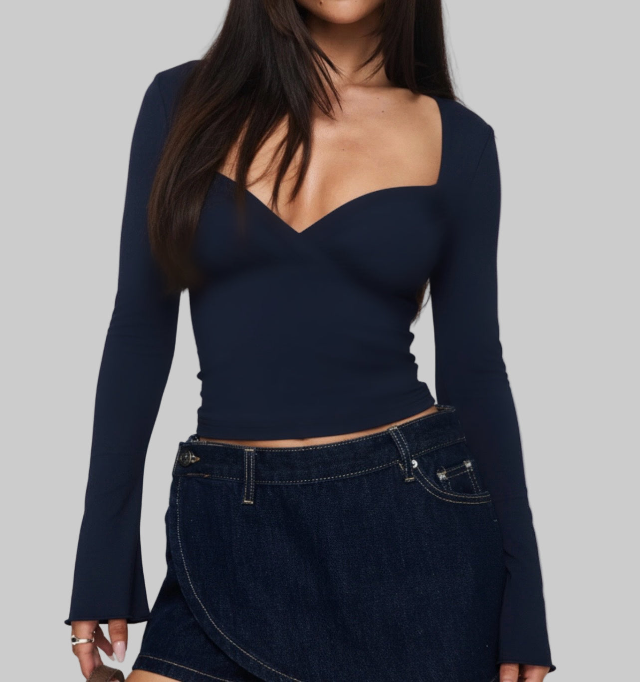 Long Sleeve Fitted T-Shirt