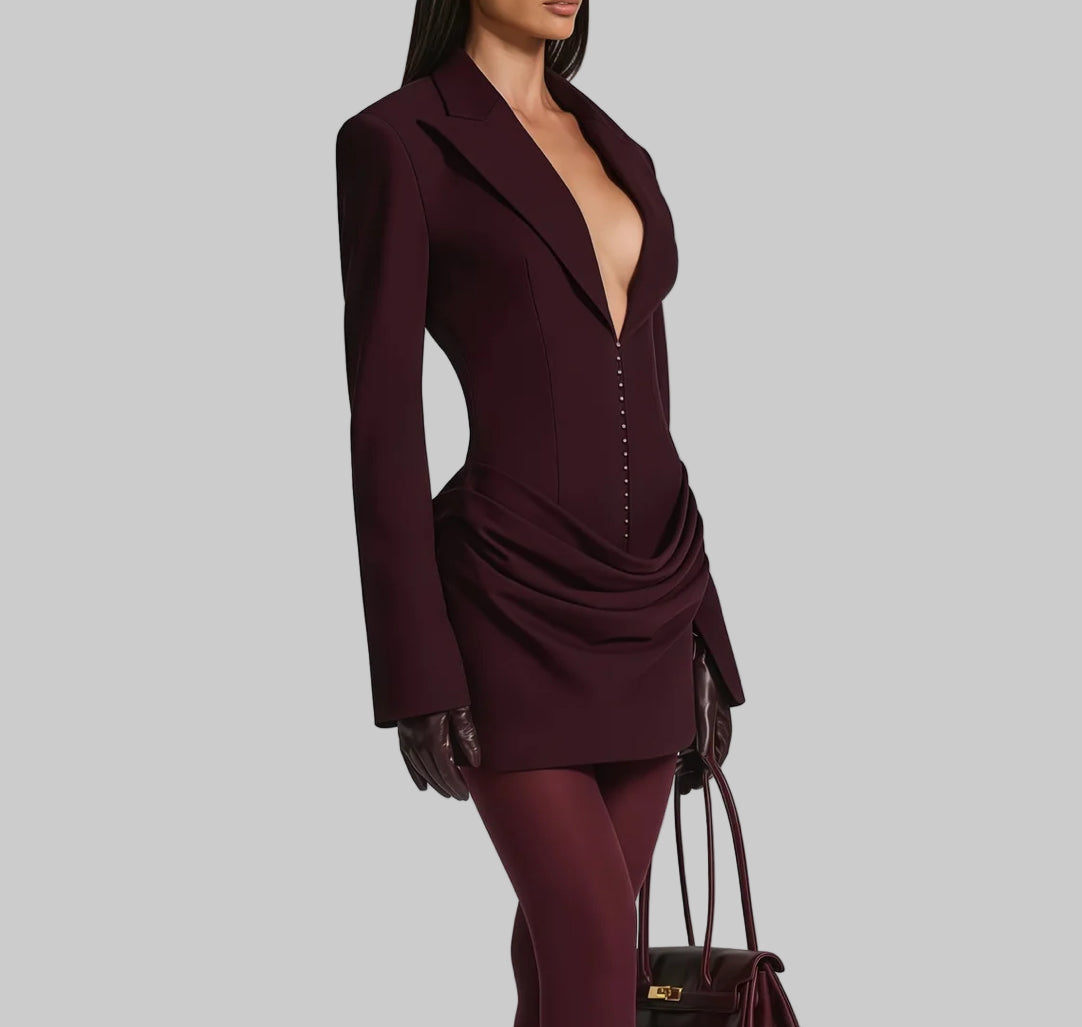 Blazer-Style Mini Dress