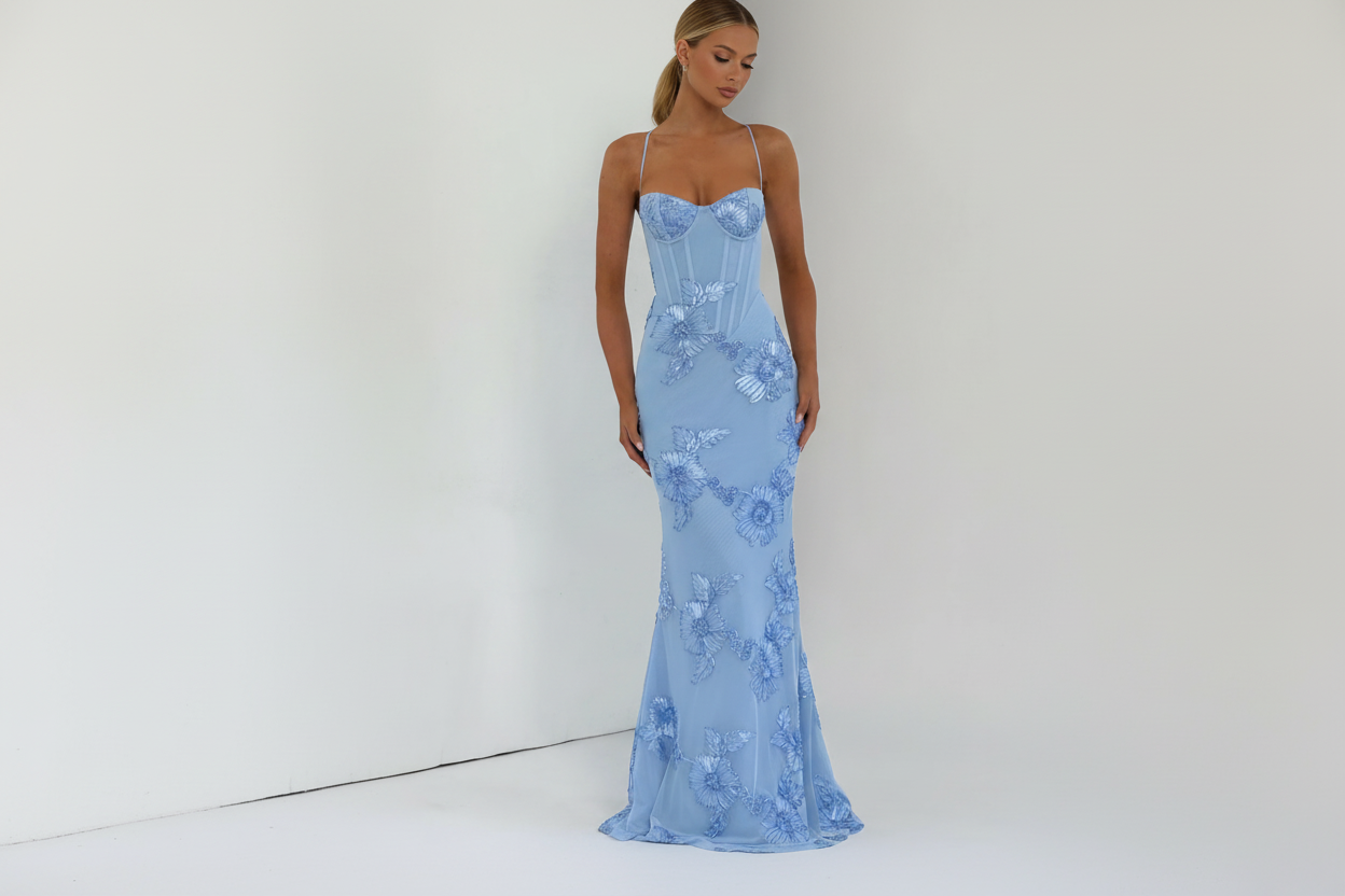 Sweetheart Neck Maxi Dress