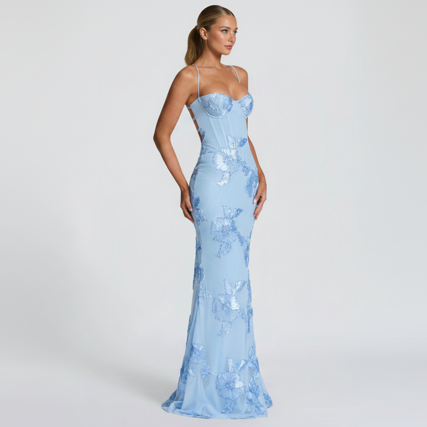 Sweetheart Neck Maxi Dress